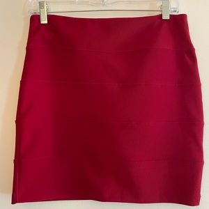 Red Forever 21 Bandage skirt